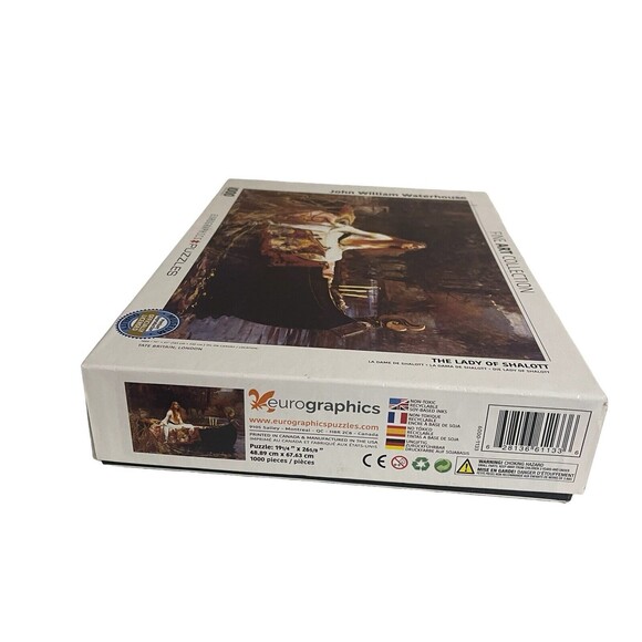 Fine Art Puzzle Medieval "THE LADY OF SHALOTT" John William Waterhouse 1000 Pcs - Picture 3 of 15